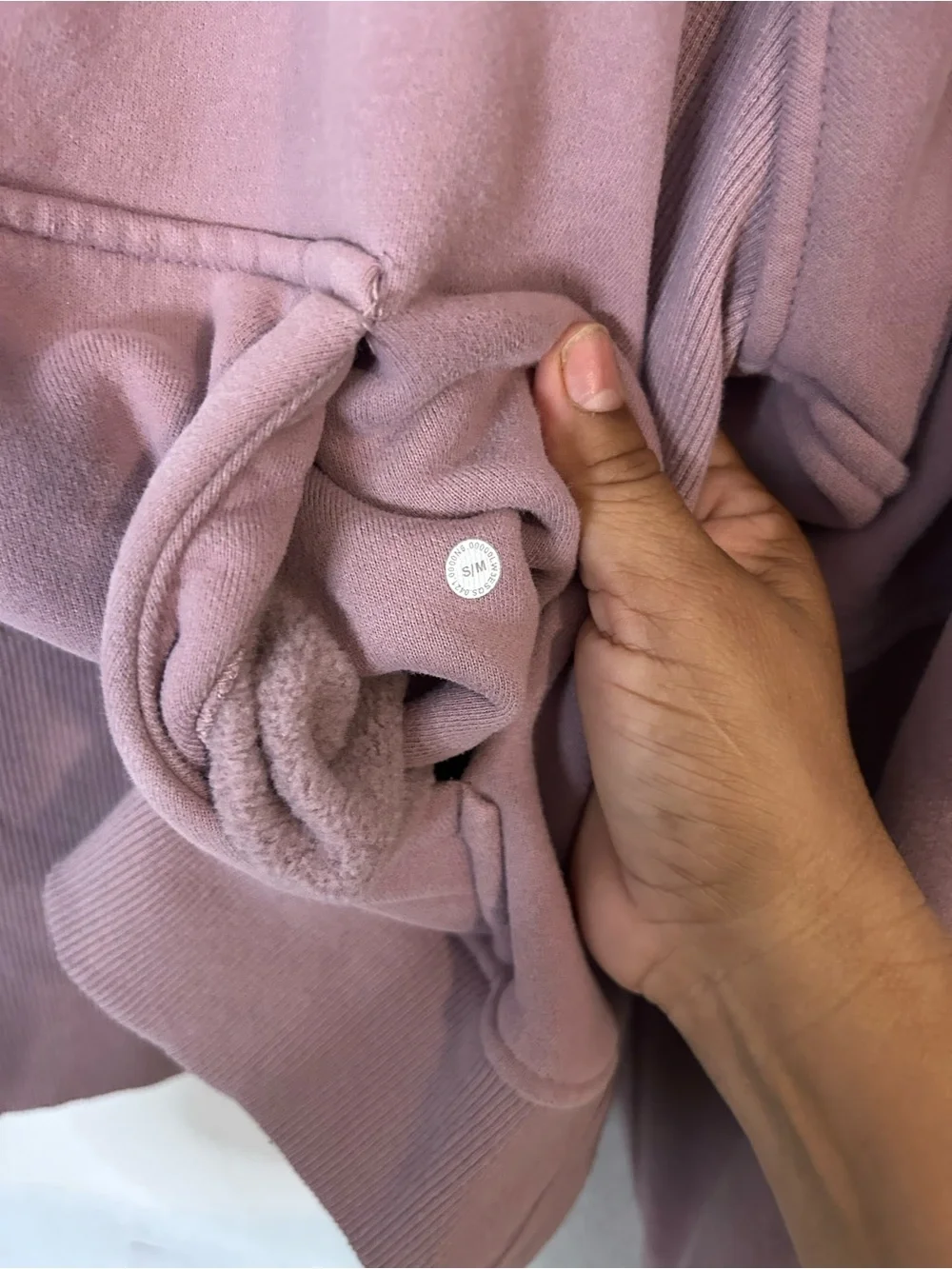 Lululemon  scuba oversized full sip  Lunar rock size s/m